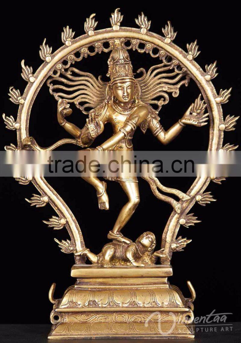 whoelsale regional feature home decor metal craft shiva bronze statue