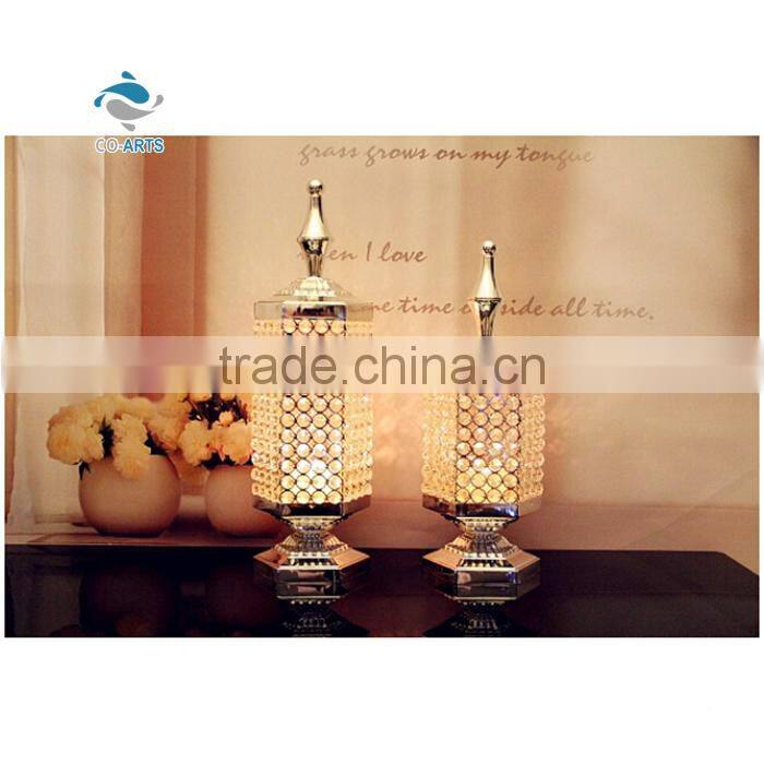 Wholesale clear table decoration home goods crystal candle holder