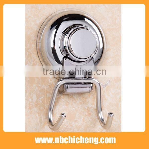 High quality wall mounted double hook sliver bath hooks