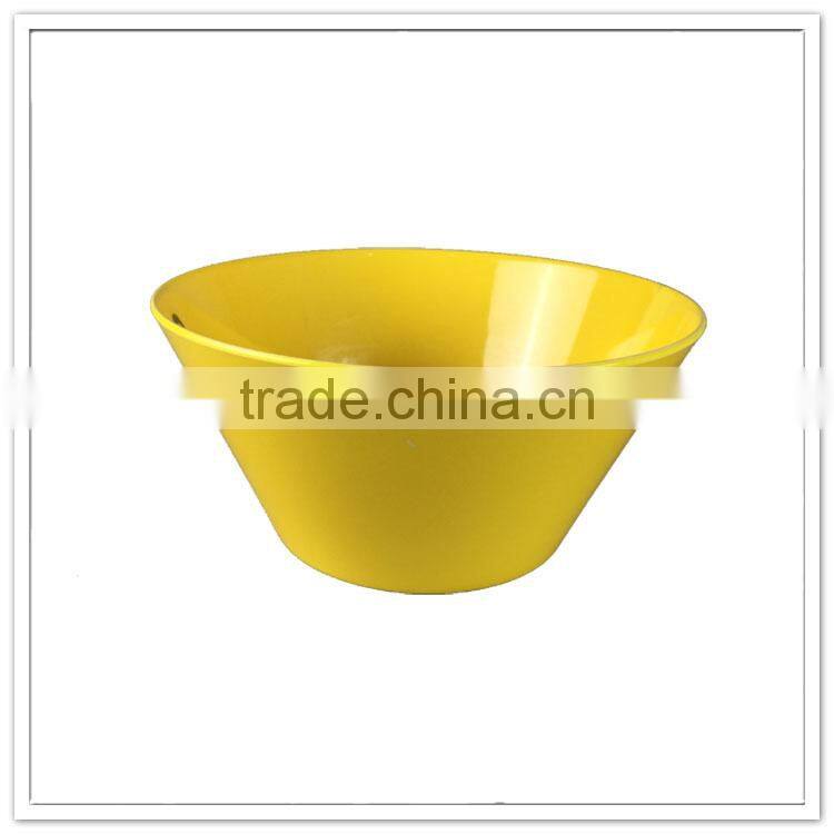 Chinese factory direct supply gift items yellow plastic cheap cereal bowls, melamine custom promotional bowl