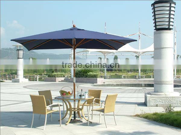 Waterproof Outdoor Square Wooden Umbrella CK2001