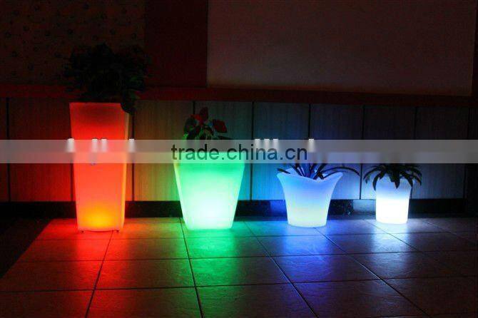 Wireless rechargeable adornment glowing led fllowerpot