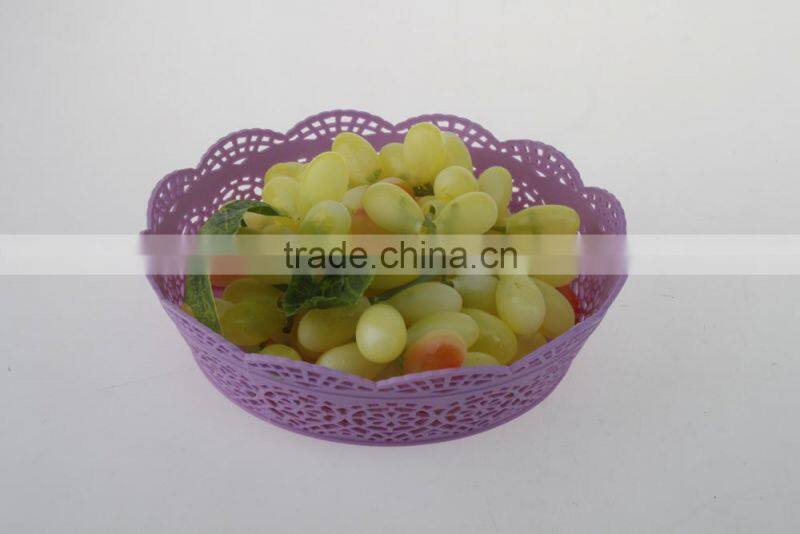 Round Shape OEM Service FDA Plastic Vegetable Storage Basket
