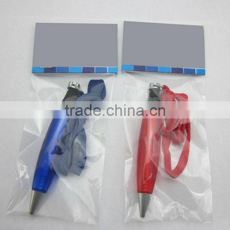 Hot sale new cartoon capsule shape funny pen with string