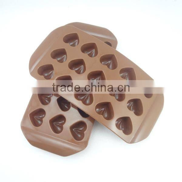 Heart shape silicone baking molds / cheap silicone baking form / custom bake mold