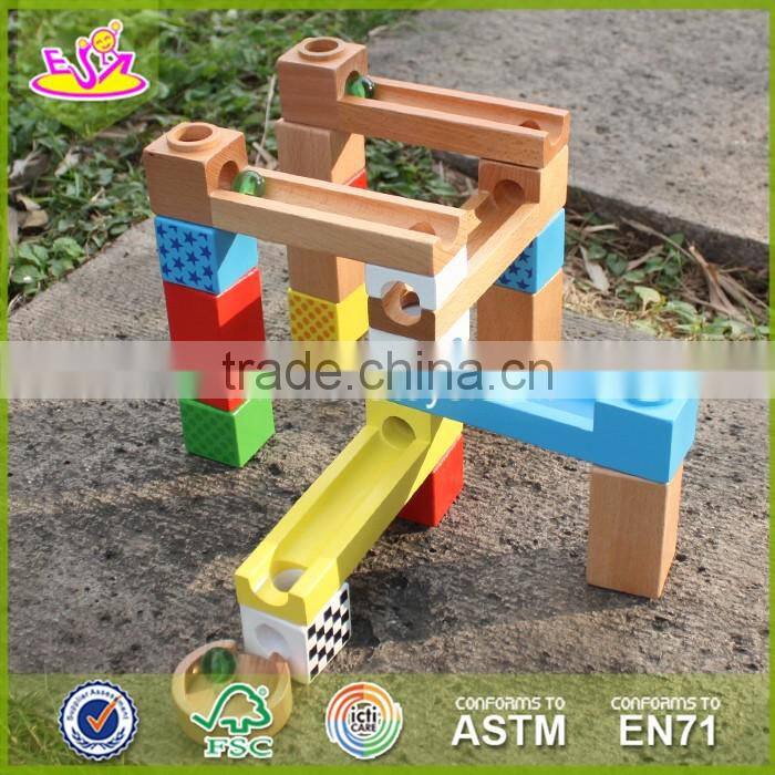 Wholesale hot wooden building blocks toy funny kids wooden building blocks toy bring fun W13A016