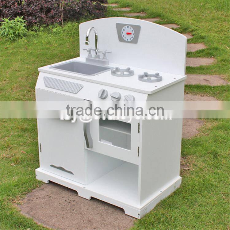 Best sale children pretend set toys wooden boys play kitchen W10C134B