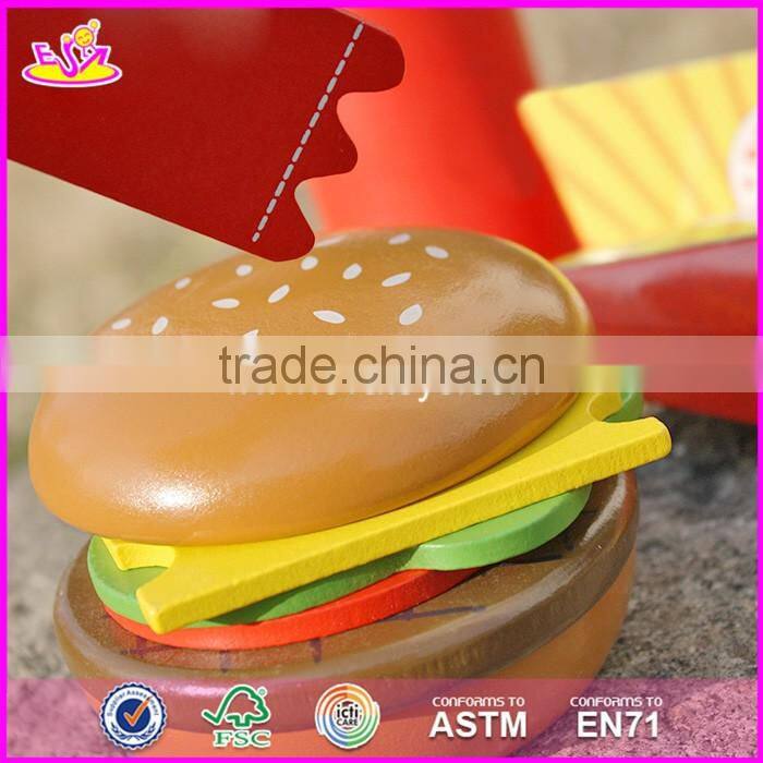 2017 New design toddlers pretend toys wooden play food W10B186