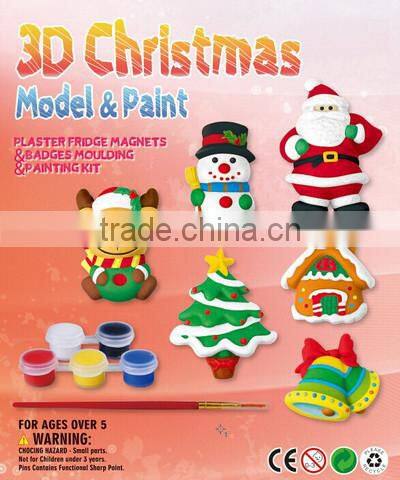 2017 kids play 3D christmas painting model toy