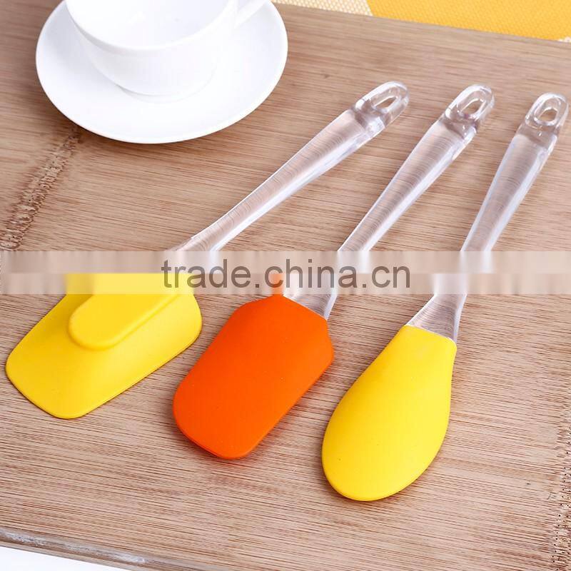 Factory price colorful silicone material silicone spatula spoon set