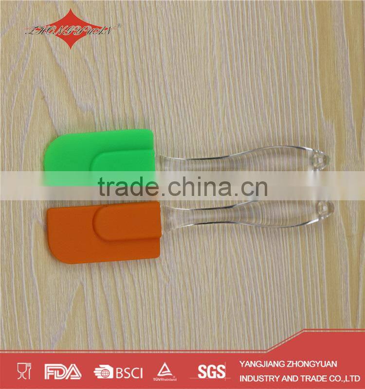 kitchen silicone butter scraper with plastic handle