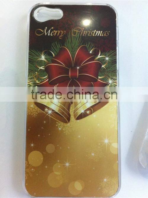 gold Christmas mobile phone cover case for iphone
