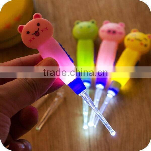 Cute Cartoon EarPick Ear Wax Remove LED Flashlight Ear Pick Cleaner