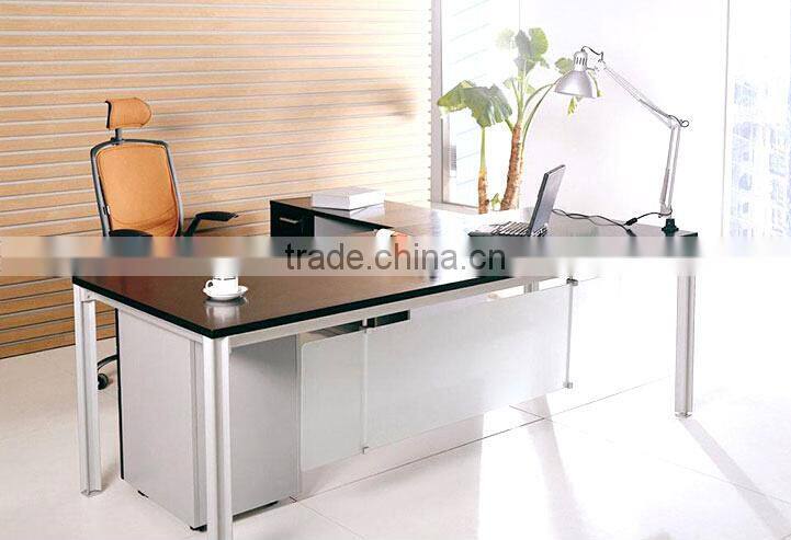 tempered glass desk,glass desk partition,modern glass steel office desk