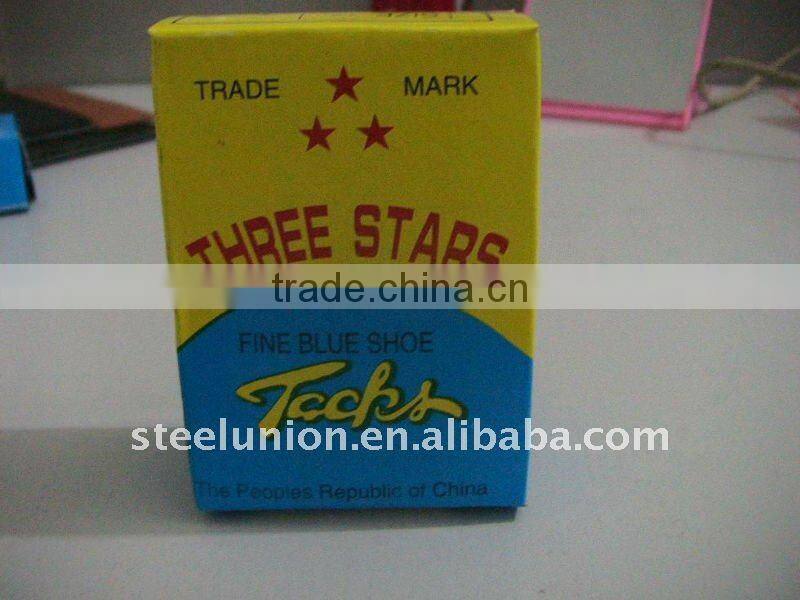 Linyi shoe tack nails (factory)/blue shoe nail/ three star shoe tack