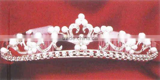 Fashion Pearl Rhinestone Hair Products Bridal Headband