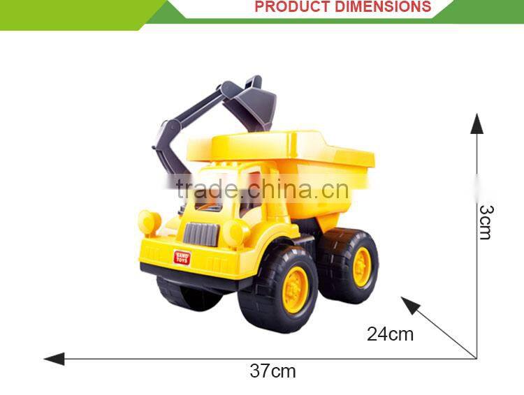 Most popular plastic outdoor tool set sand beach dump truck toy