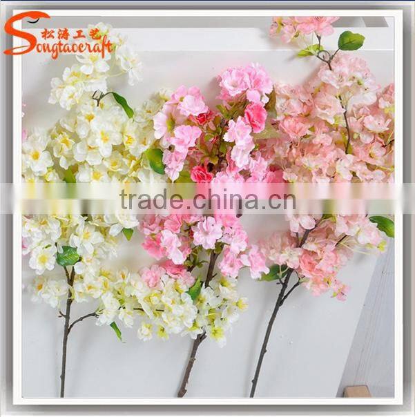 Wholsale China indoor decoration artificial silk cherry blossom tree home decoration artificial cherry blossom tree