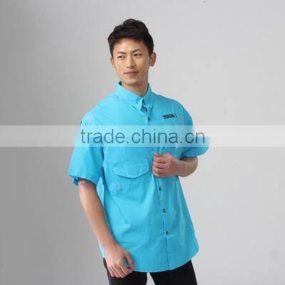 2017 mens shirt cotton custom fishing shirts custom-made