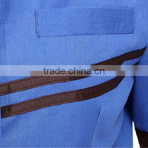 2016 OEM hotel waitress short sleeve staff uniform high quality