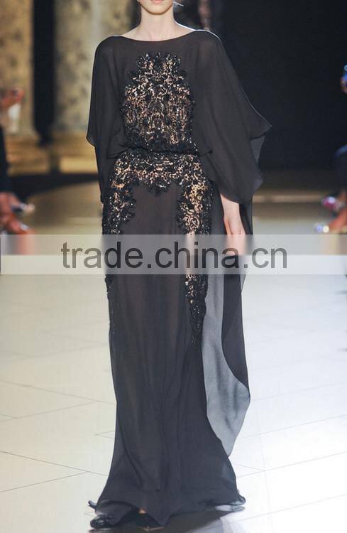 OEM services dubai fashion abaya 2014 black abaya