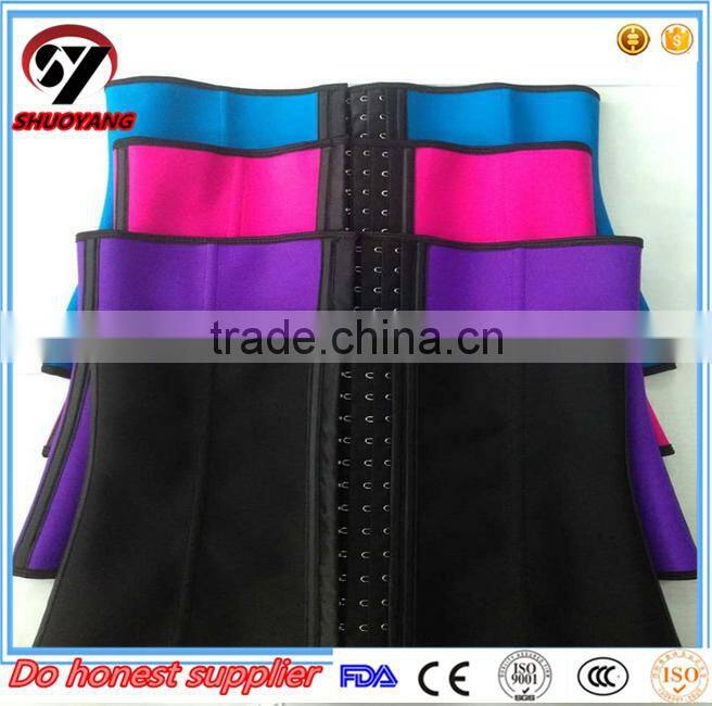 China Manufacturer New Latex Products Breathable Waist Trainer with Hole Design In Multiple Colors