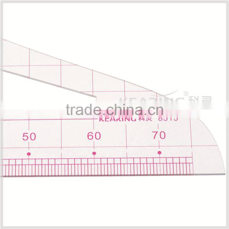 Kearing brand plastic drawing template ruler,sandwich line plastic Scale ruler,plastic straight scale ruler#8515