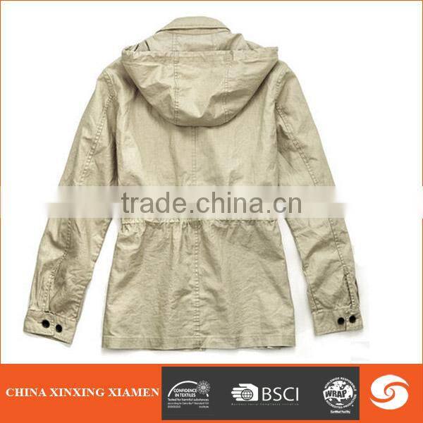 Hot sale pure cotton heavy washed cargo jacket for men