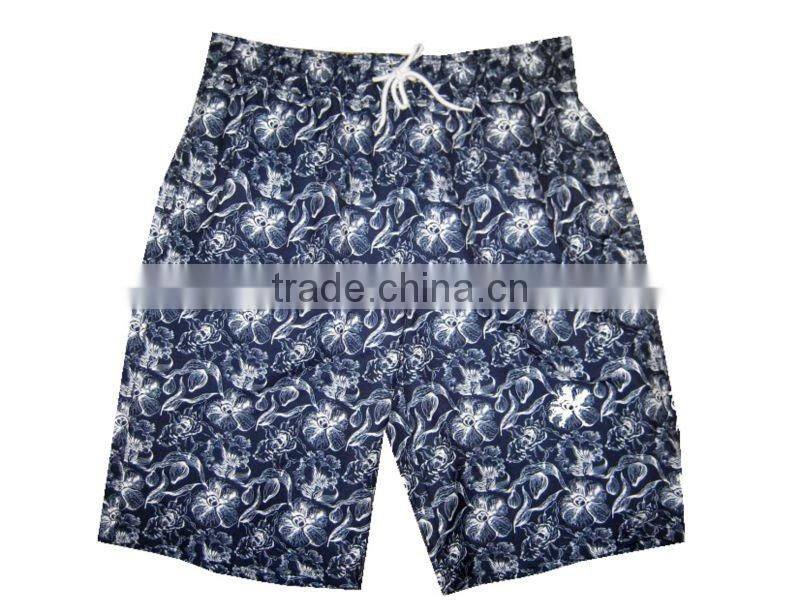 100% polyester peach skin mens beach shorts HOT SALE