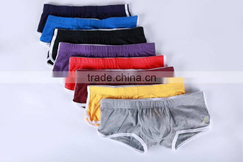 Custom Men's underwear factory price cotton boer shorts underpants low waist boer breathable men's underwear 8 color
