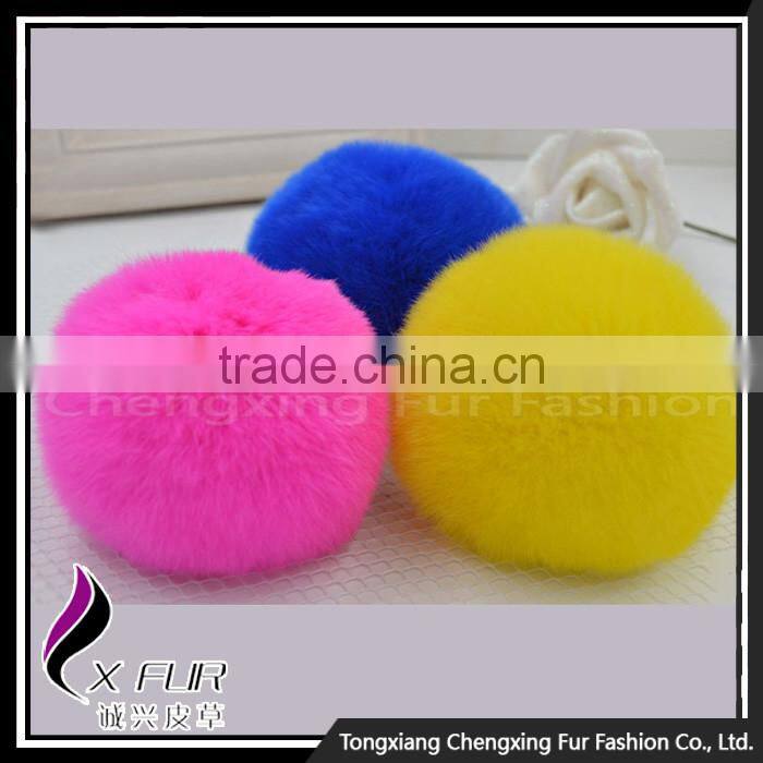 CX-R-09 Genuine Rex Rabbit Fur Promotion Keychain