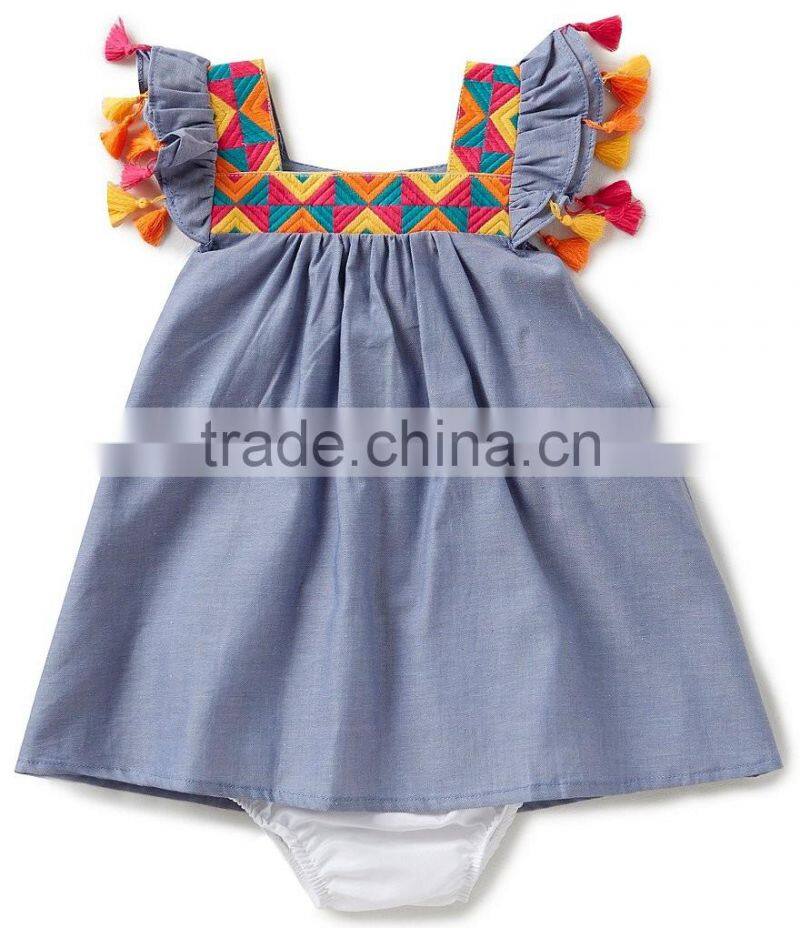OEM service wholesale short sleeve printed plaid custom clothing romper pictures of types of korean toddler clothes