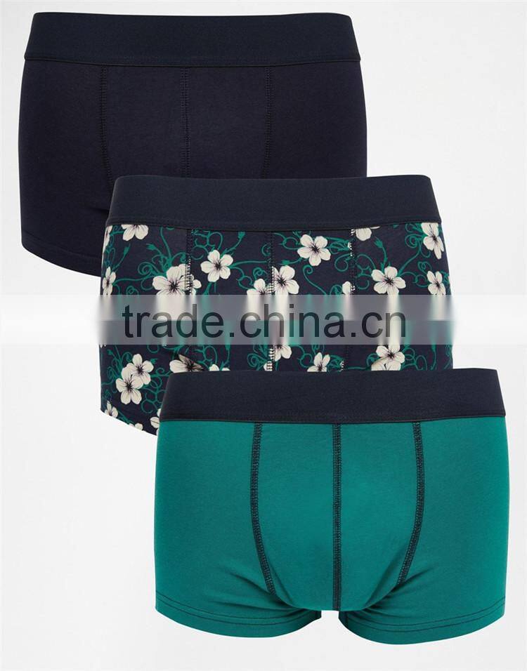 Custom 3 pack boys wearing briefs with floral print