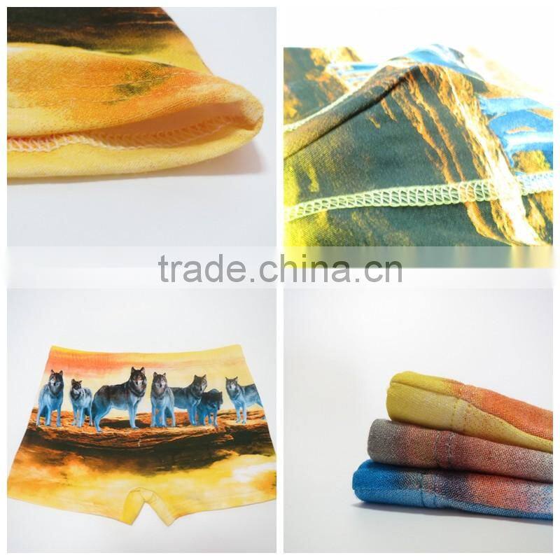 2016 New Fashion Men Brand of Superior Quality Underwear Cotton Print Classic Male Boxer