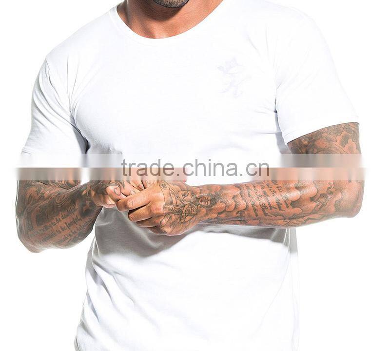 spandex muscle fit gym t-shirt for man