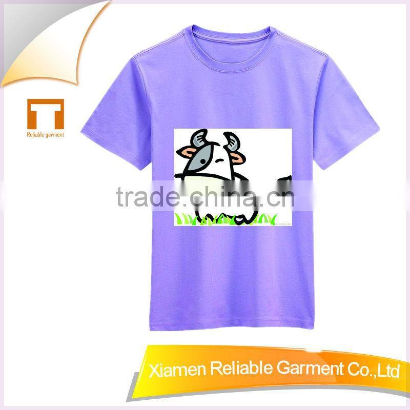 Hot!2016 colorful fashion plain t shirts for kids cotton cool