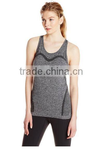 Summer Europe America New Fashion Dri Fit Seamless Spaghetti Strap Tank Top
