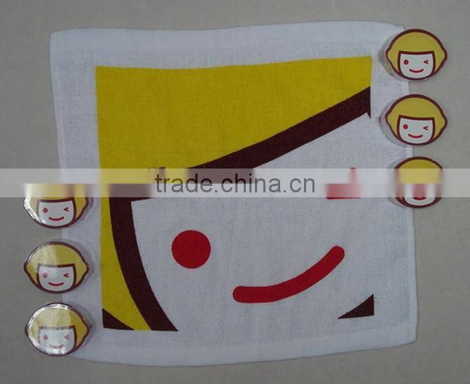 Best price terry cloth printed compressed compact cotton towel for gift use