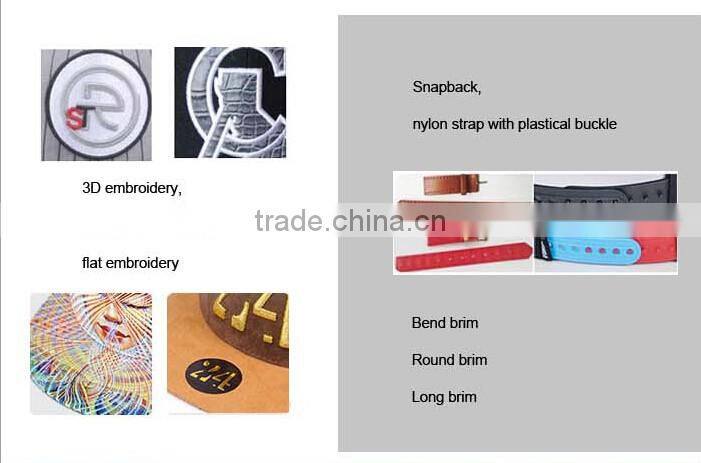 Fashion Customised Plastic Letters Logo Plain Leather Snapback Hat/Cap Wholesale