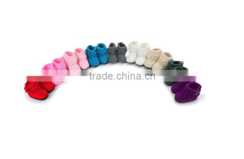 new hand knitting shoes baby prewalker shoes children knitted footwear