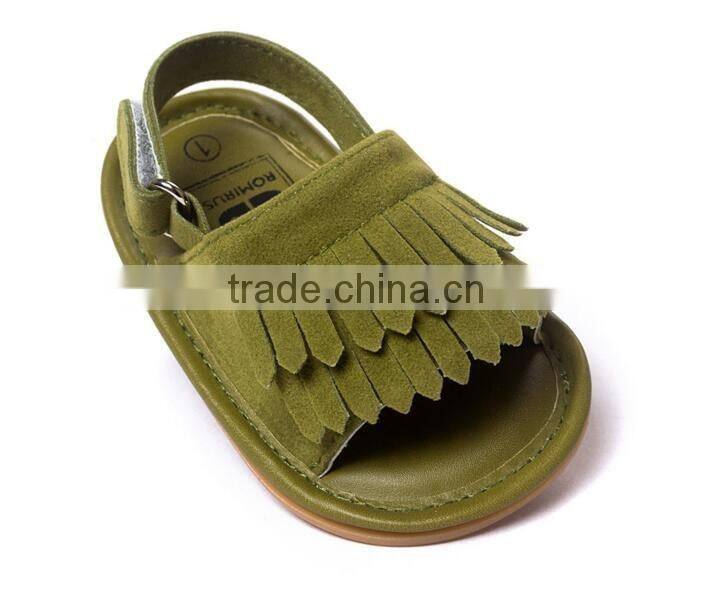 2017 summer design, PU leather baby summer sandals