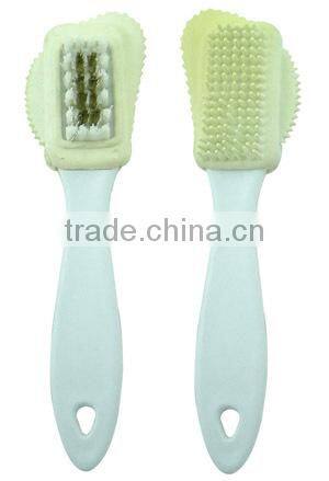 Plastic head shoe brush / shoe scrubber
