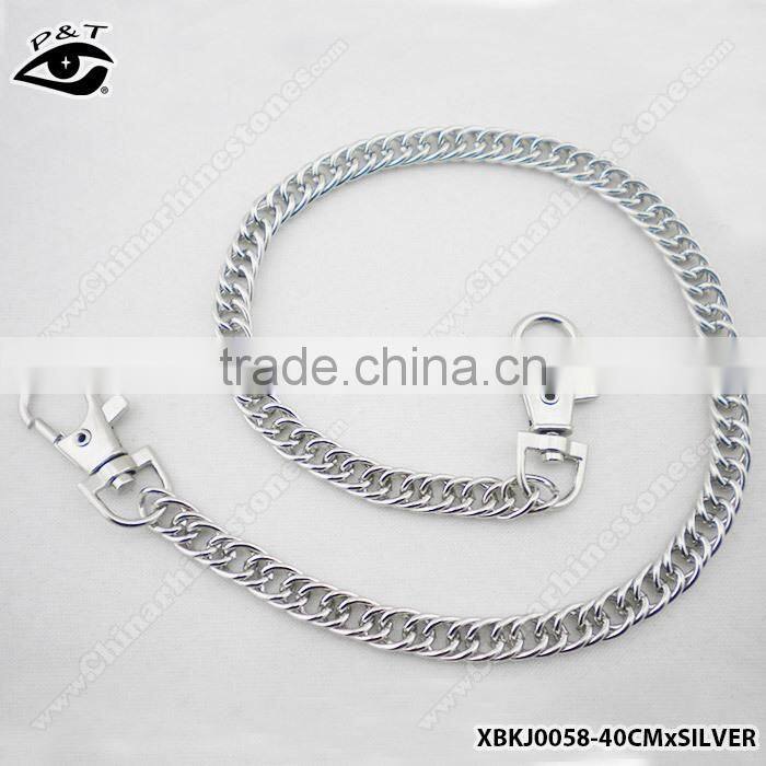 40cm Silver Color metal chain for handbag shoes jewelry