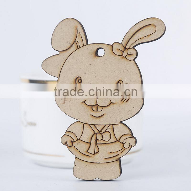 Cartoon MDF Hanging Decorations Custom Children DIY Scrawl Learning Wood Craft