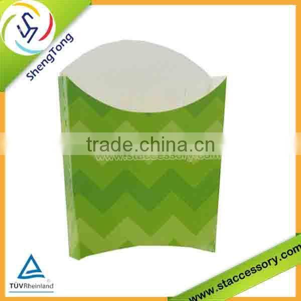 fashion disposable french fries box with custom design hot selling