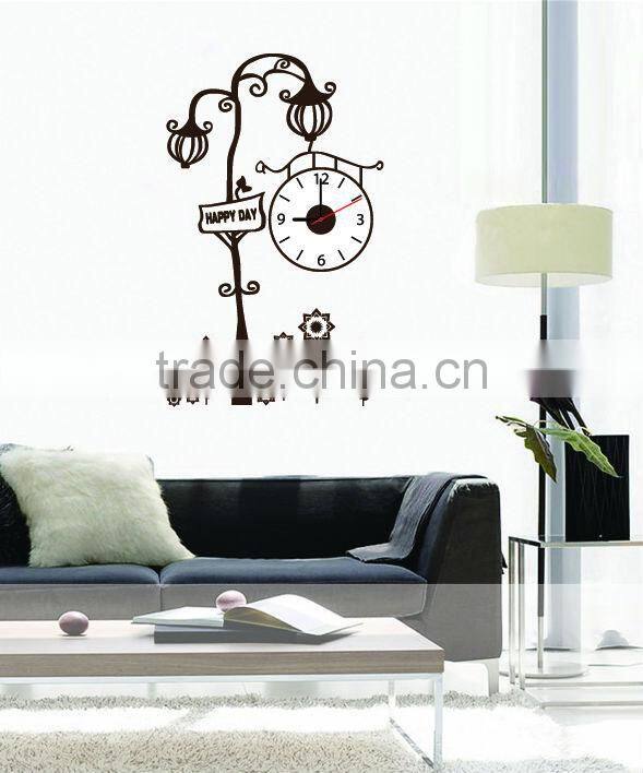 3D Clock deco wall sticker decal