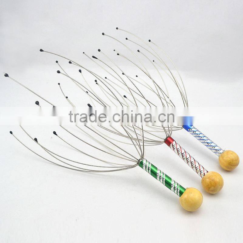 Hot sale promotional stress release head scalp massager octopus design