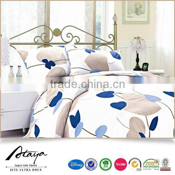 100%poly microfiber disperse printing quilt cover set