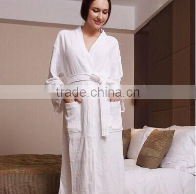 Hotel luxury plus size cotton waffle fabric for bathrobe