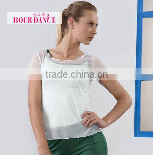 New Spring - Gym Wear All-match Net Top (Short-sleeves)